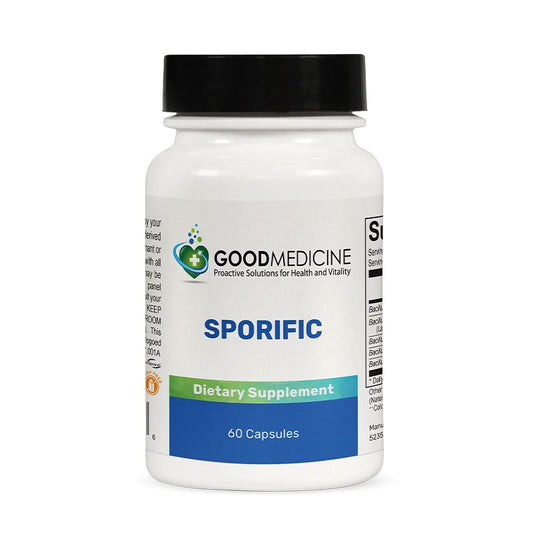 Good Medicine Label Sporific Bottle