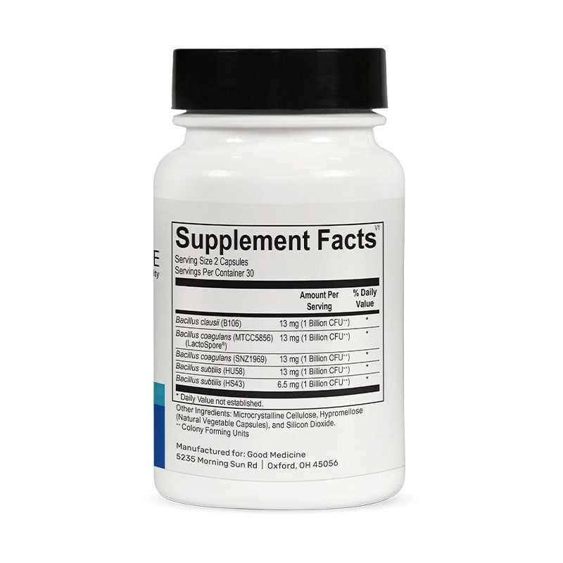 Good Medicine Label Sporific Supplement Facts