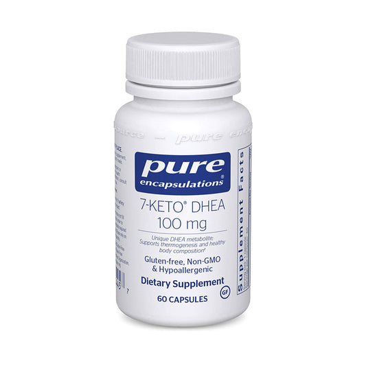 The front of bottle 7-Keto DHEA 100 mg by Pure Encapsulations