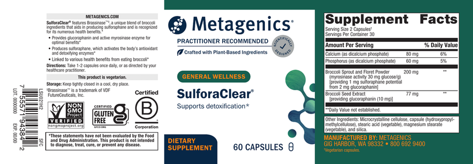 SulforaClear 60 Capsules