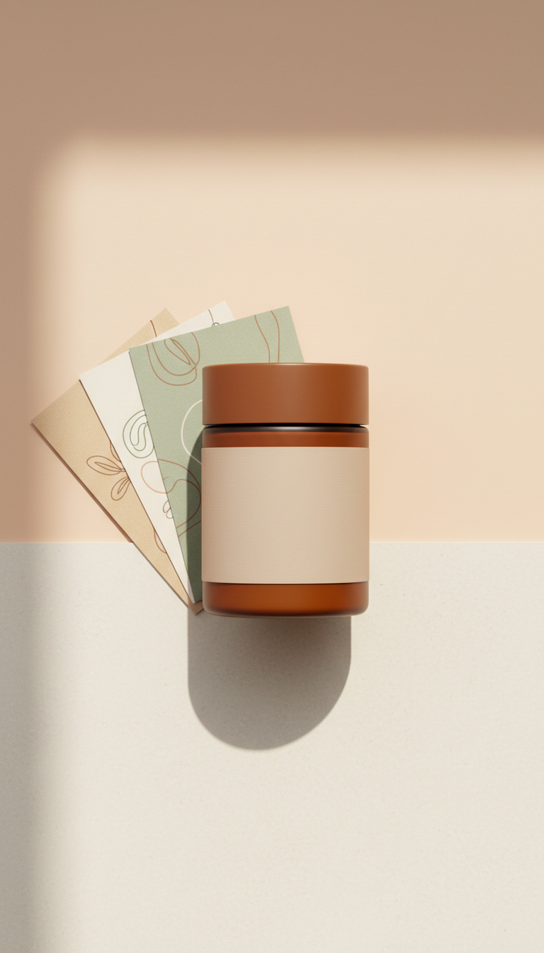 Adaptogenic powder blend jar