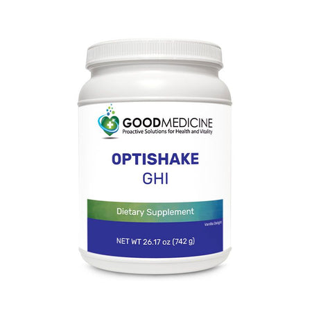 Good Medicine Label OptiShake GHI Vanilla Delight Bottle