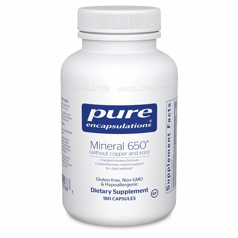 Pure Encapsulations Mineral 650 (without Copper and Iron) Bottle
