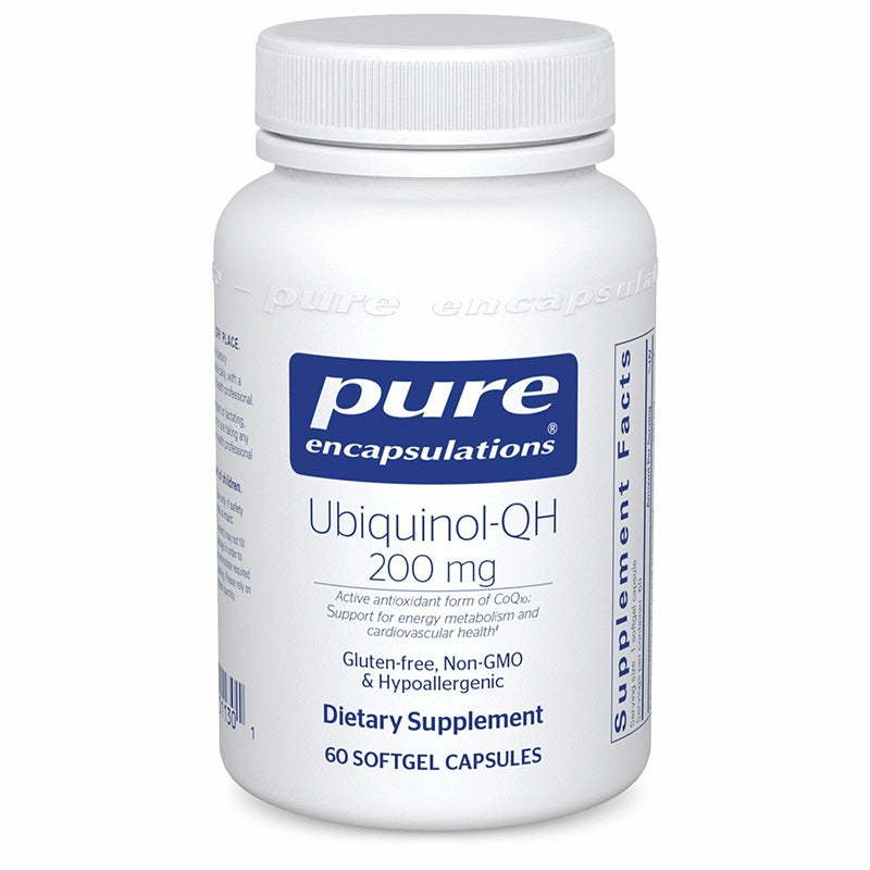 Pure Encapsulations Ubiquinol QH 200 mg Bottle