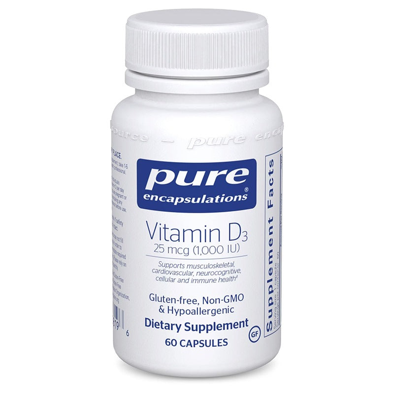 Pure Encapsulations Vitamin D3 1,000 Bottle