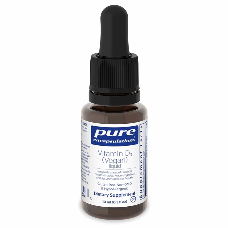 Pure Encapsulations Vitamin D3 Vegan Liquid Bottle