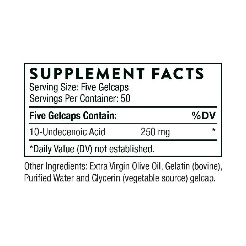 Undecylenic Acid Supplement Facts