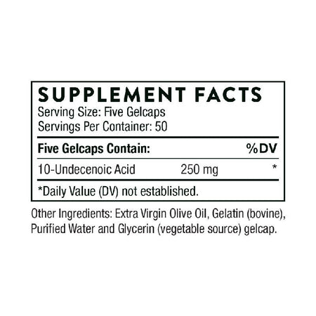 Undecylenic Acid Supplement Facts