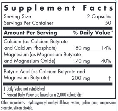 Allergy Research Group ButyrEn Supplement Facts