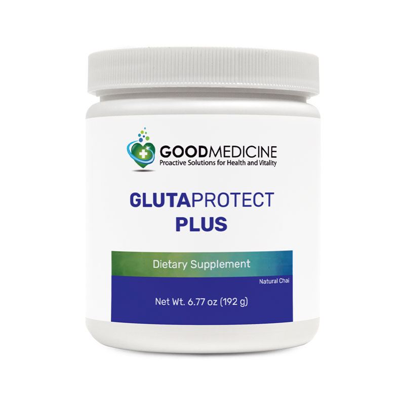 Good Medicine Label GlutaProtect Plus Bottle