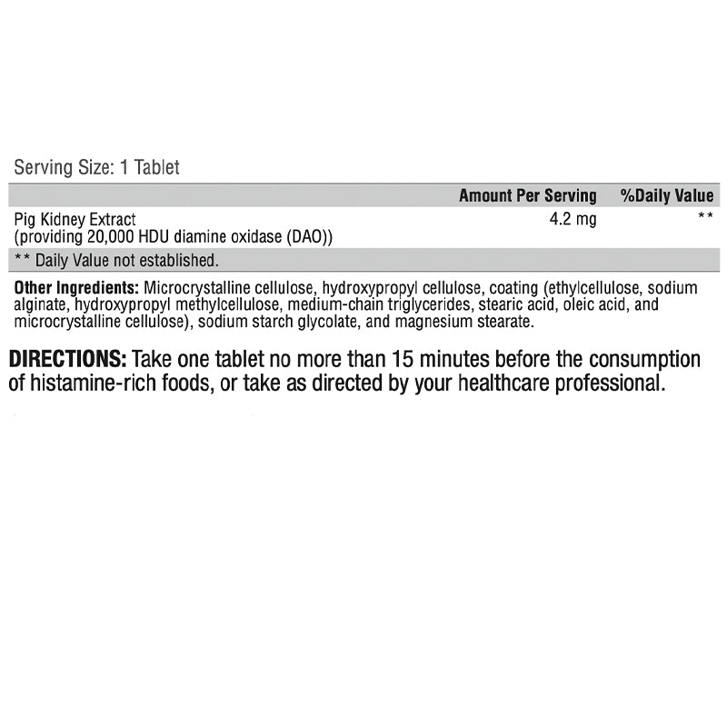 Good Medicine GI Histamine Control Label