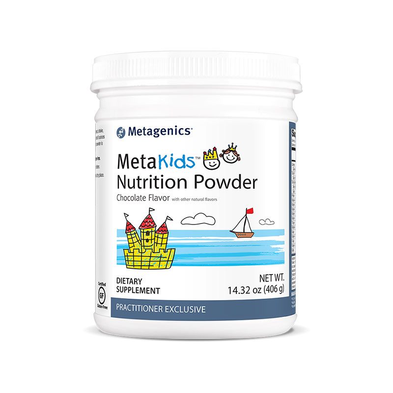 Metagenics MetaKids Nutrition Powder Chocolate Bottle