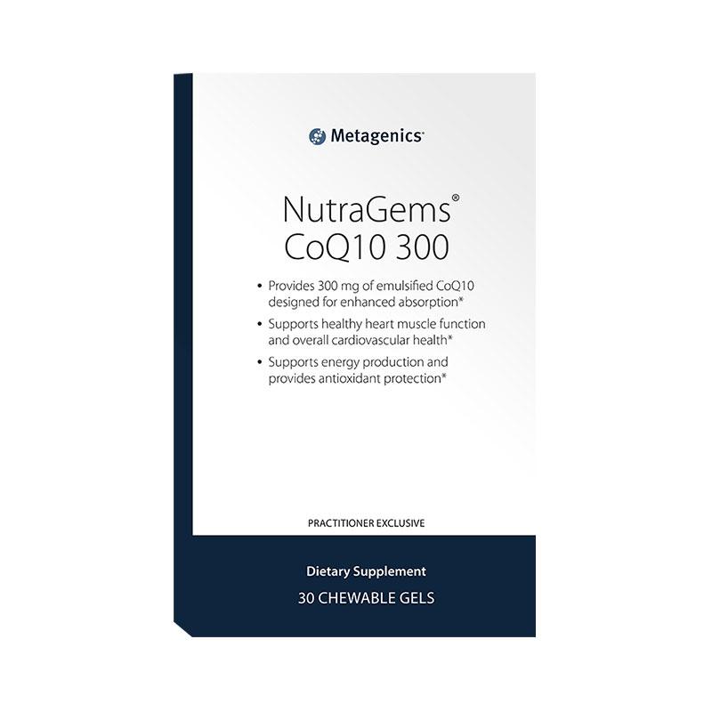 Metagenics NutraGems CoQ10 300 Front Label