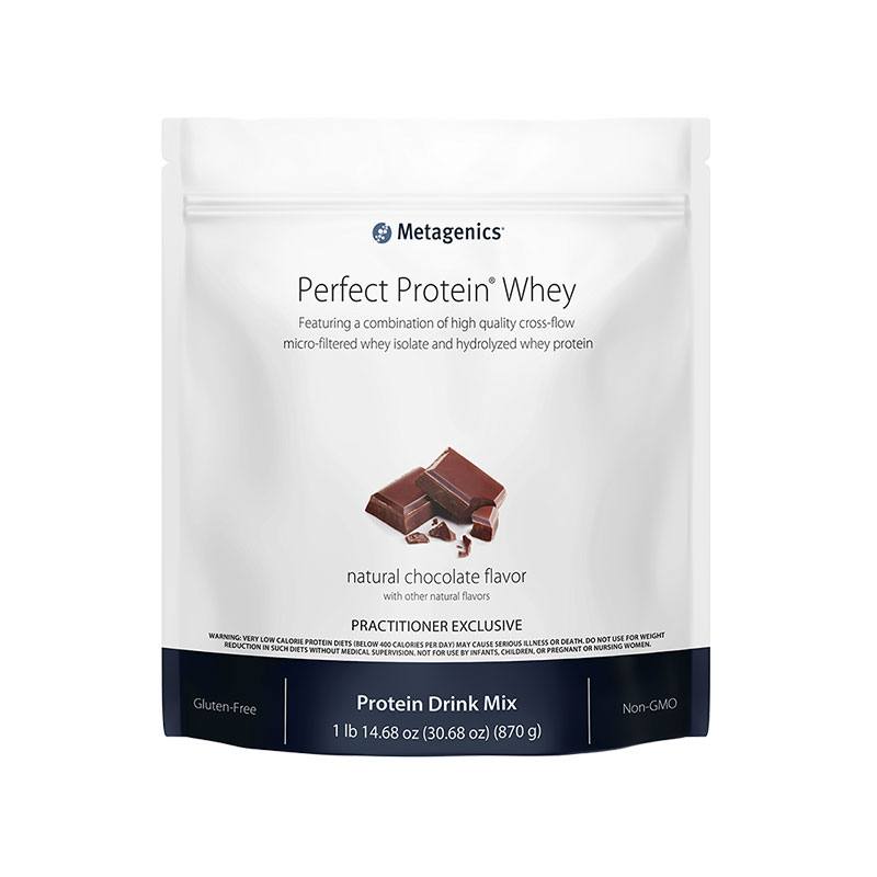Metagenics Perfect Protein Whey - Chocolate Powder Bottle
