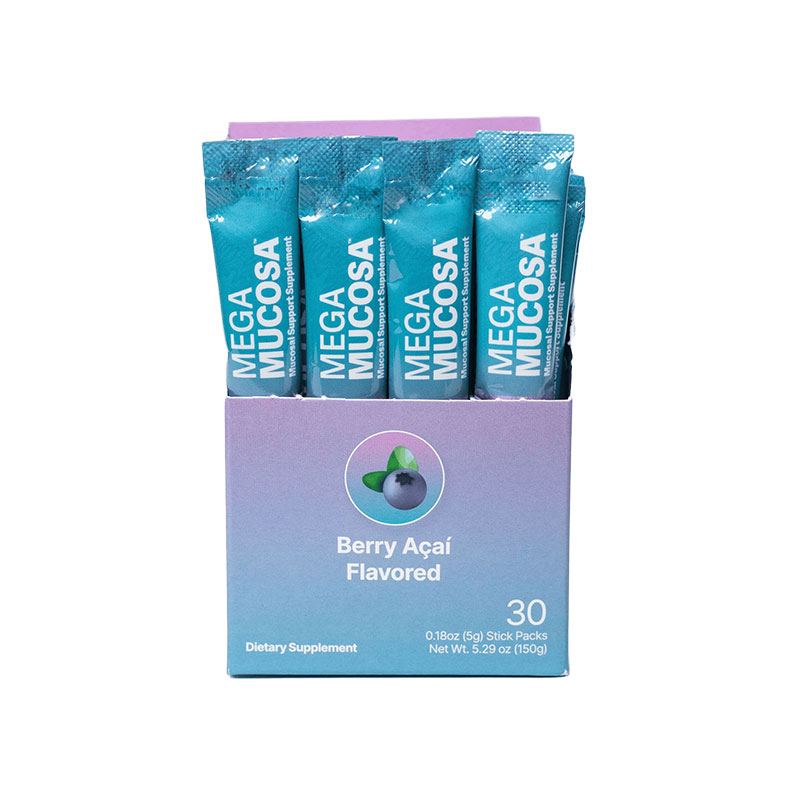 Microbiome Labs MegaMucosa Stick Packs Package with Packs showing