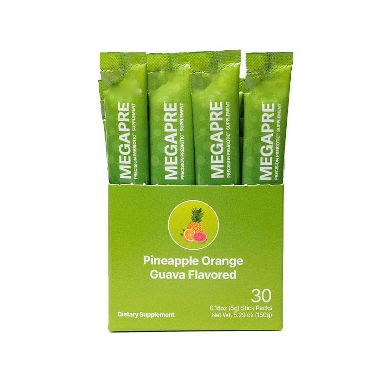 Microbiome Labs MegaPre Stick Packs Package with Packs showing