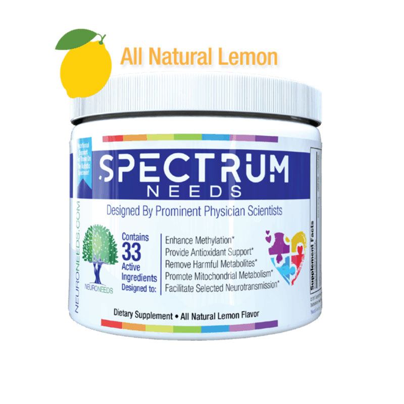 Neuroneeds Spectrum Needs All Natural Lemon Bottle