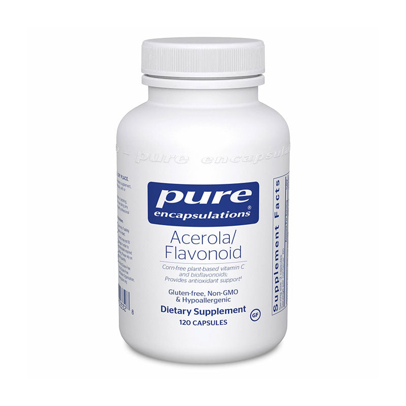 The front of bottle Acerola/Flavonoid by Pure Encapsulations