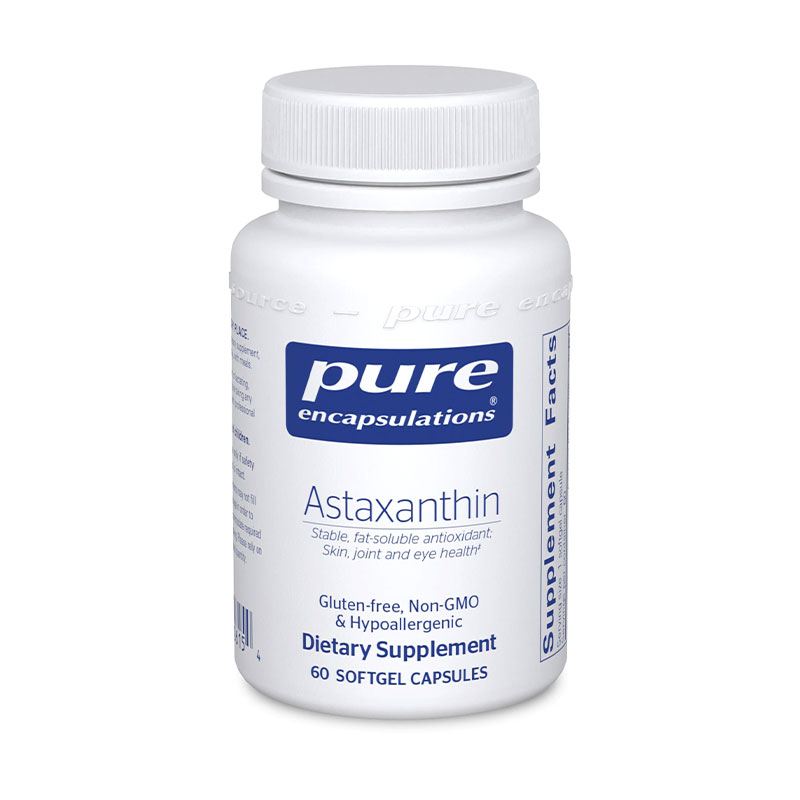 The front of bottle Astaxanthin by Pure Encapsulations