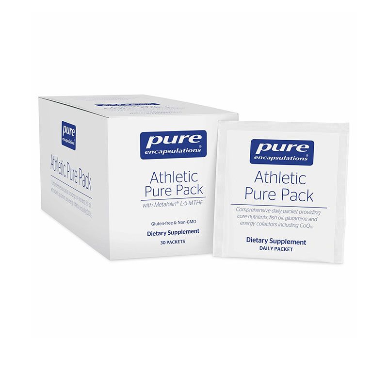 The front of bottle Athletic Pure Pack by Pure Encapsulations