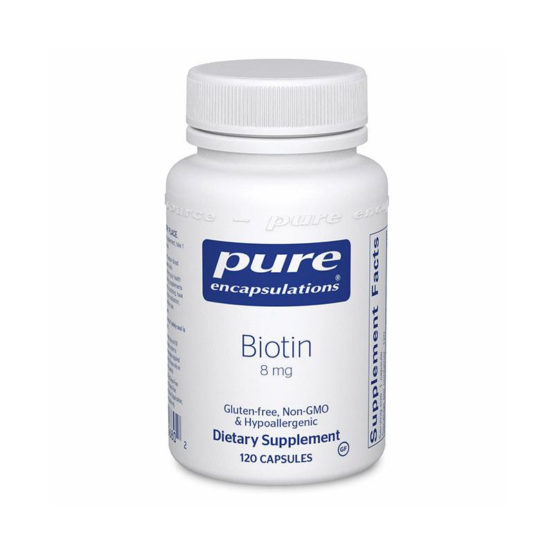 The front of bottle Biotin by Pure Encapsulations