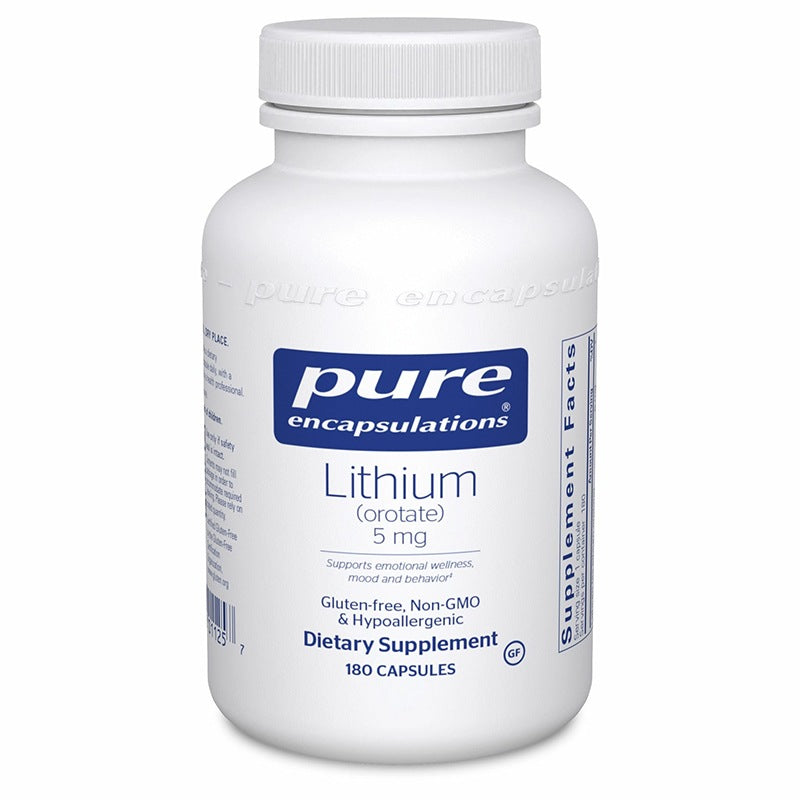 Pure Encapsulations Lithium Orotate 5 mg Bootle