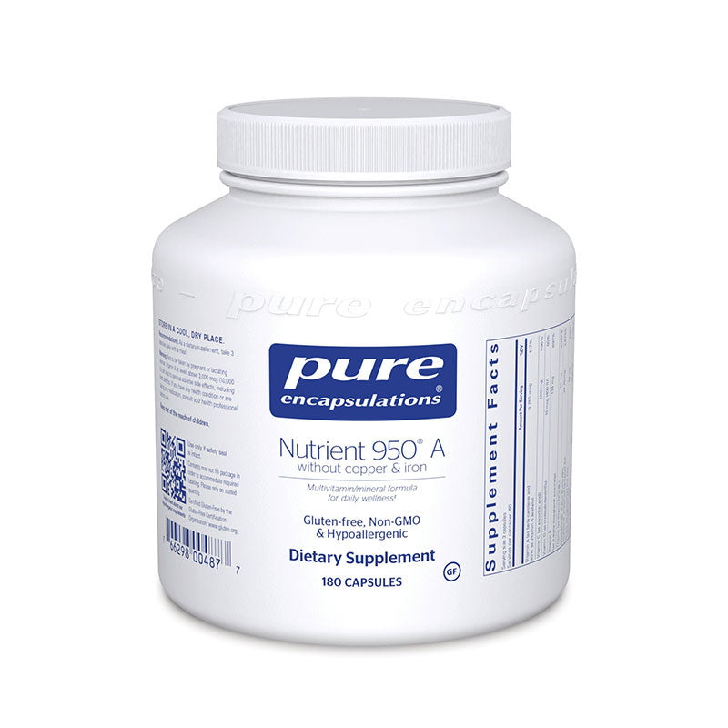 Pure Encapsulations Nutrient 950 A without copper & iron Bottle