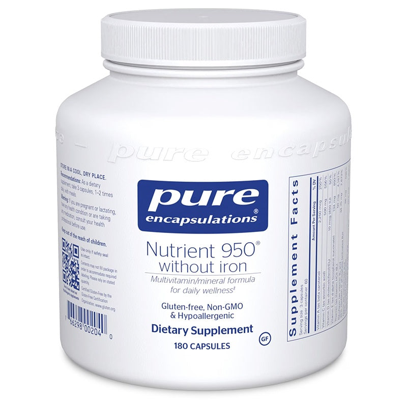 Pure Encapsulations Nutrient 950 without Iron Bottle