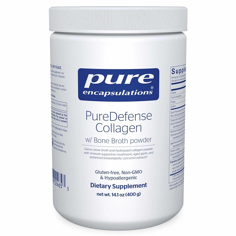 Pure Encapsulations PureDefense Collagen w/Bone Broth Powder Bottle