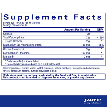 Pure Encapsulations Silymarin Supplement Facts