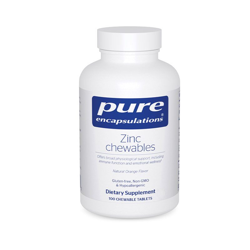 Pure Encapsulations Zinc Chewables Bottle