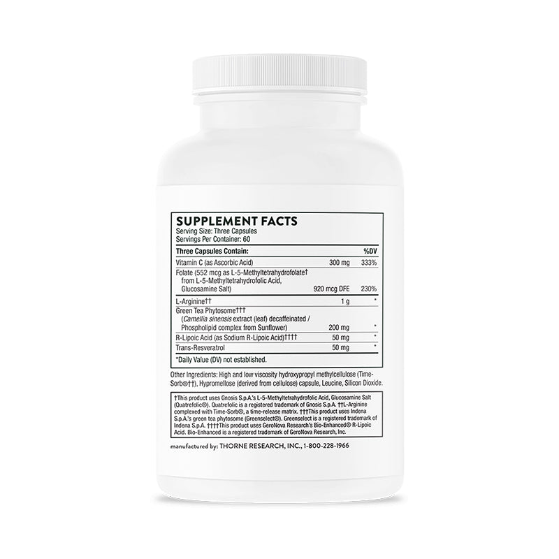 Thorne l-Arginine Plus (formerly Perfusia Plus) Supplement Facts