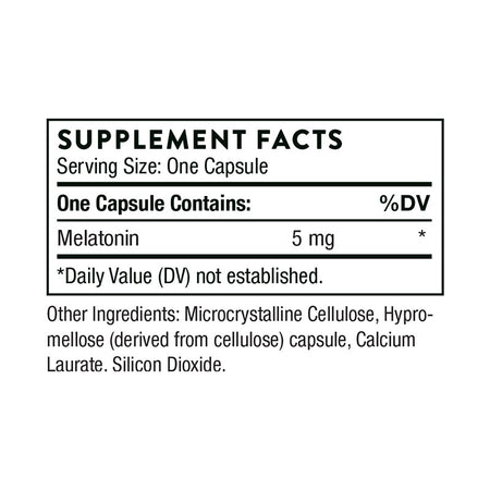 Thorne Melaton-5 Supplement Facts