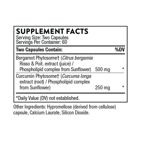 Thorne Metabolic Health Supplement Facts