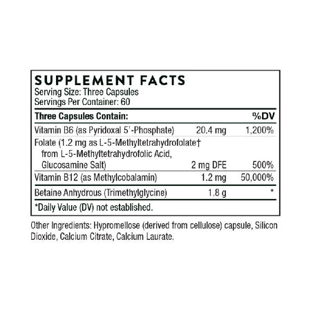 Thorne Methyl-Guard Supplement Facts