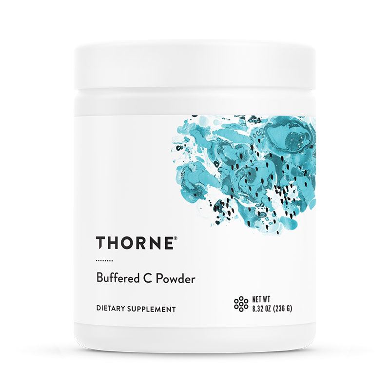 The front of bottle Buffered C Powder by Thorne