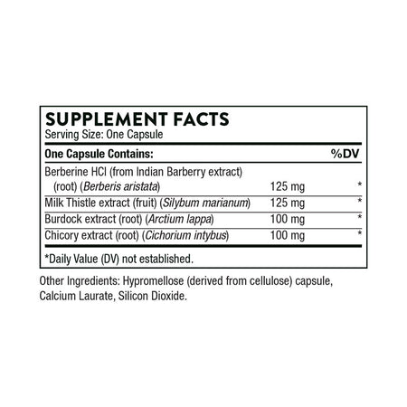 Thorne liver-cleanse Supplement Facts