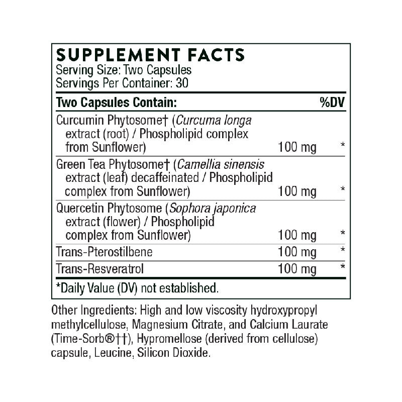 Thorne PolyResveratrol-SR Supplement Facts