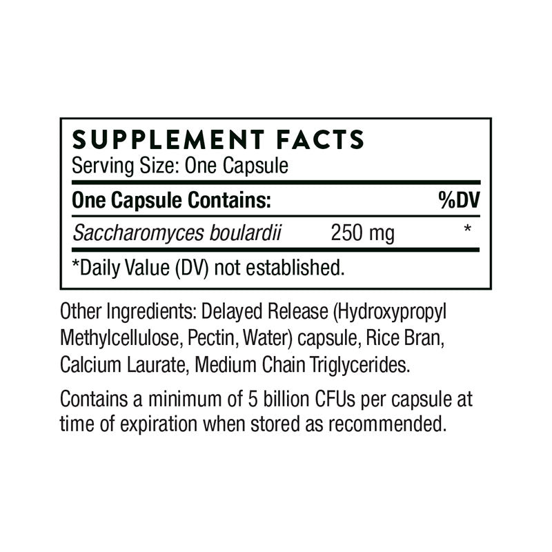 Thorne Sacro-B Supplement Facts