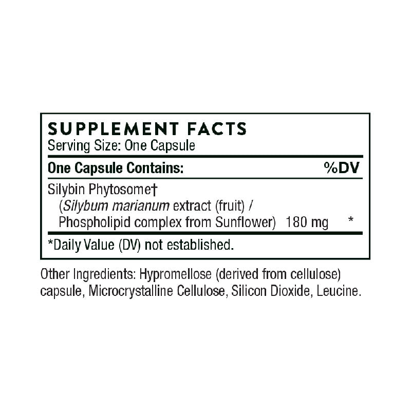 Thorne Siliphos Supplement Facts