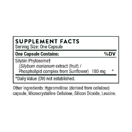 Thorne Siliphos Supplement Facts