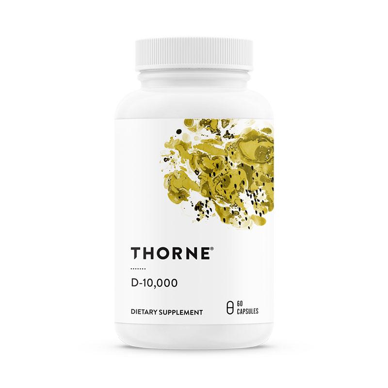 The front of bottle Vitamin D 10,000 by Thorne
