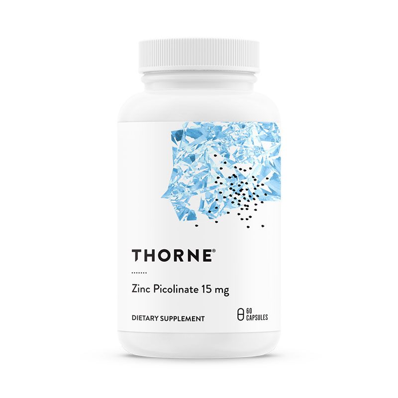 Thorne Zinc Picolinate 15 mg Bottle