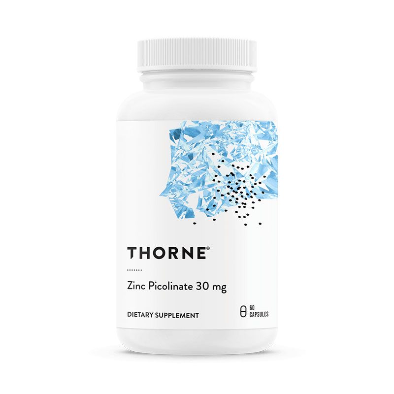 Thorne Zinc Picolinate 30 mg Bottle