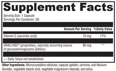 Xymogen SynovX Metabolic Supplement Facts